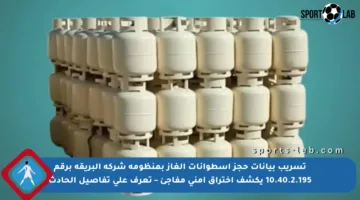 تسريب بيانات حجز أسطوانات الغاز بمنظومة شركة البريقة برقم 10.40.2.195 يكشف اختراق أمني مفاجئ – تعرف على تفاصيل الحادث